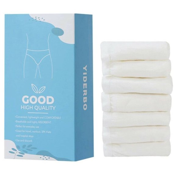 Men’s XXL Cotton Underwear Briefs- 7 Pairs White Disposable Size XXL - Picture 1 of 11